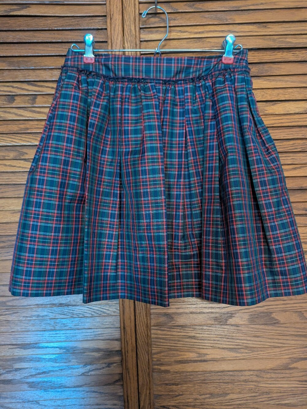 Tommy Hilfiger Blue Tartan Plaid Mini Skirt Size 2